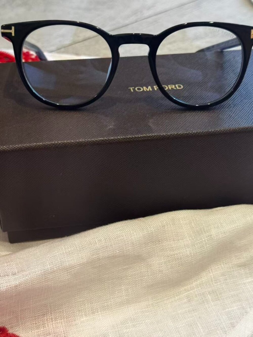Tom Ford TF6123 Black Round Eyeglasses